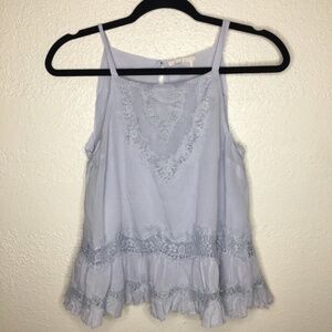 Anthropologie Floreat Lacey Tank Top 0